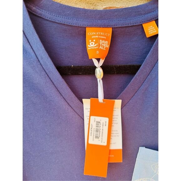 Con. struct blouse size small color, blue new red tag in excellent condition ori - Picture 5 of 11